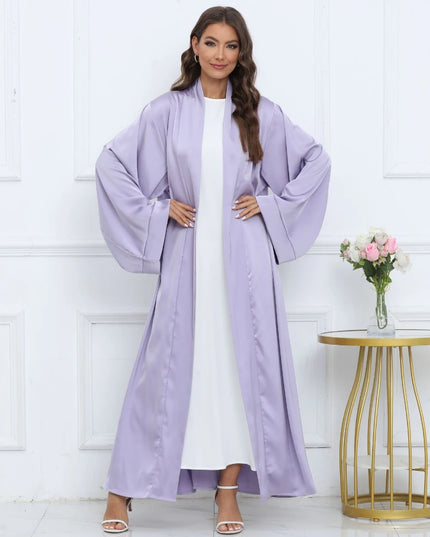 Abaya for Women Kimono Cardigan Dress Flare Sleeve Morocco Ramadan Lace-up Abayas Kaftan Long Robe Vestido Largo 2024