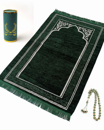 Accessories Muslim Elegant Cylinder Gift Washable Janamaz Sajadah Soft Islamic Prayer Rug