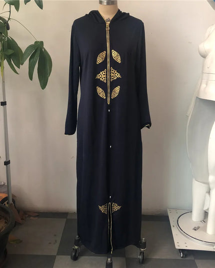 Dress Jellaba Kaftan Women Floral Dubai 2022 Hooded Summer Fashion Elegant Long Dresses Robe Femme Morocca