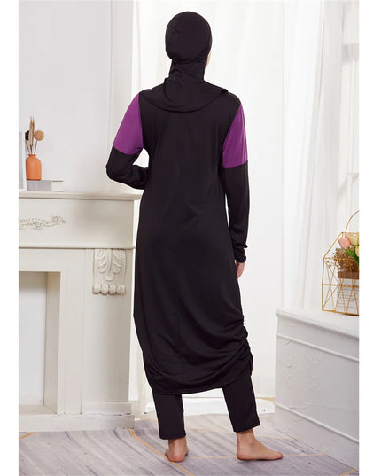 Swimwear 3pc Full Cover Swimsuit Burkini Muslim Swimwear Bourkini Modest Swimsuit Hijab Modest Bathing Suit Long Sleeve Islamic Beachwear