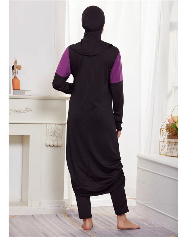 Swimwear 3pc Full Cover Swimsuit Burkini Muslim Swimwear Bourkini Modest Swimsuit Hijab Modest Bathing Suit Long Sleeve Islamic Beachwear