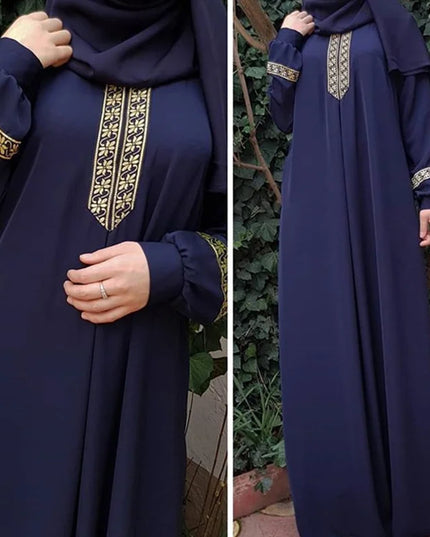 Abaya Dress Muslim Abaya Ethnic Style Print Islam Solid Loose Casual Robeabayas for Women Middle East Arabia 2023 muslim women