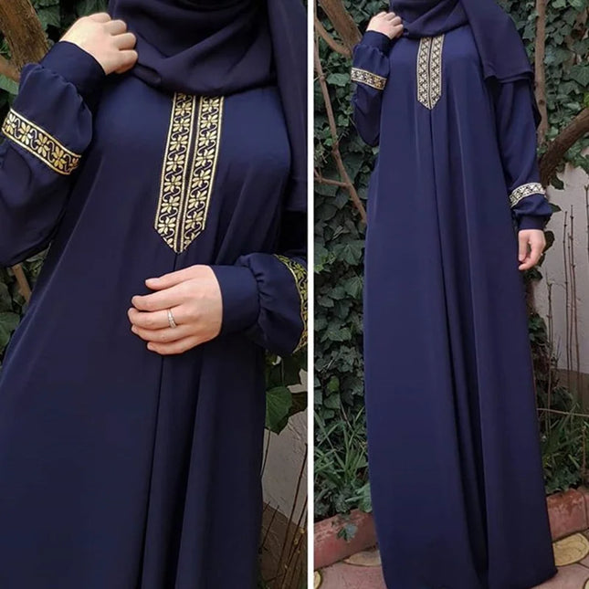 Abaya Dress Muslim Abaya Ethnic Style Print Islam Solid Loose Casual Robeabayas for Women Middle East Arabia 2023 muslim women