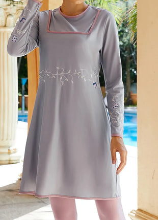 Swimwear 3pcs Muslim Women Hijab Swimsuit Islam Swimwear Burkini Bathing Suit Modest Beachwear Swim Costumes Conservative Maillot De Bain