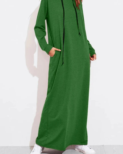 Dress Celmia 2023 Women Maxi Dress Autumn Fashion Vintage Hooded Dress Sweatshirt Winter Long Sleeve Hoodies Winter Vestido Robe Femme