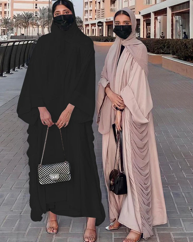 Abaya Dress Muslim Women Party Abayas Ramadan Dubai Islam Pleated Long Dresses Kaftan Robe Longue Musulmane Vestidos Largos