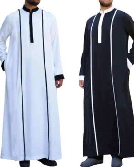 Jubba Muslim Robes Cosplay Men Traditional Eid Middle East Islamic Arab Caftan Jubba Thobe Islam Kaftan Fashion Loose Clothing