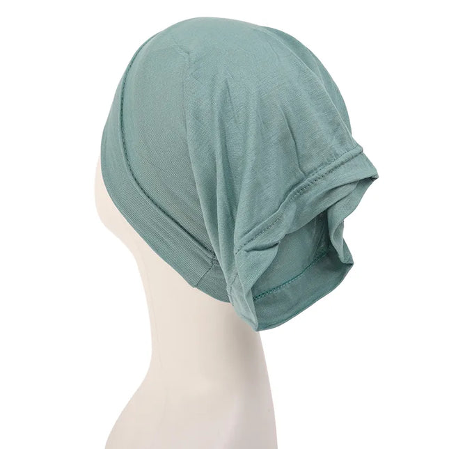 Hijab Fashion Muslim Hijab Caps Solid Underscarf Women Veil Modal Cotton Hijab Muslim Scarf Turbans Head  Women's Hijabs Hat Islamic