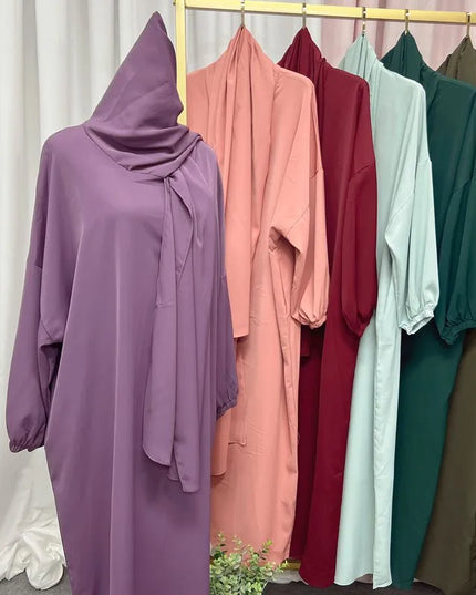 Dress Ramadan Eid Muslim Hijab Dress Robes Musulmane Abaya Elegant Soft Islam Kaftans Abayas For Women Arab Worship Service Clothing