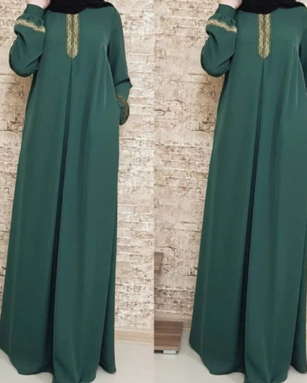 Abaya Dress Muslim Abaya Ethnic Style Print Islam Solid Loose Casual Robeabayas for Women Middle East Arabia 2023 muslim women