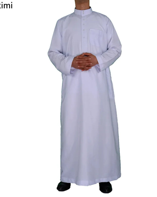 Jubba Islamic Clothing Men Length Long Sleeve Loose Muslim Men Saudi Arabia Pakistan Kurta Muslim Costumes Muslim Dress Kaftan Thobe