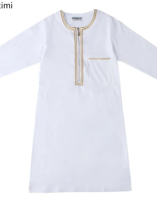 Kids Outfits New2024 Dubai Arab Muslim Kids Boys Clothes Abaya Caftan Robes Islamic Ramadan Clothing Oman Arabic Qatar Child Kaftans Costumes