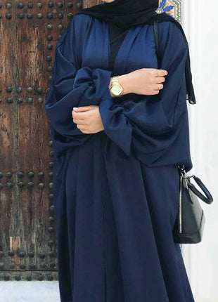 Summer Muslim Puff Sleeve Abaya Women Dress Elegant Modest Morocco Party Long Dress Islamic Turkey Dubai Eid Ramadan Jubah 2022