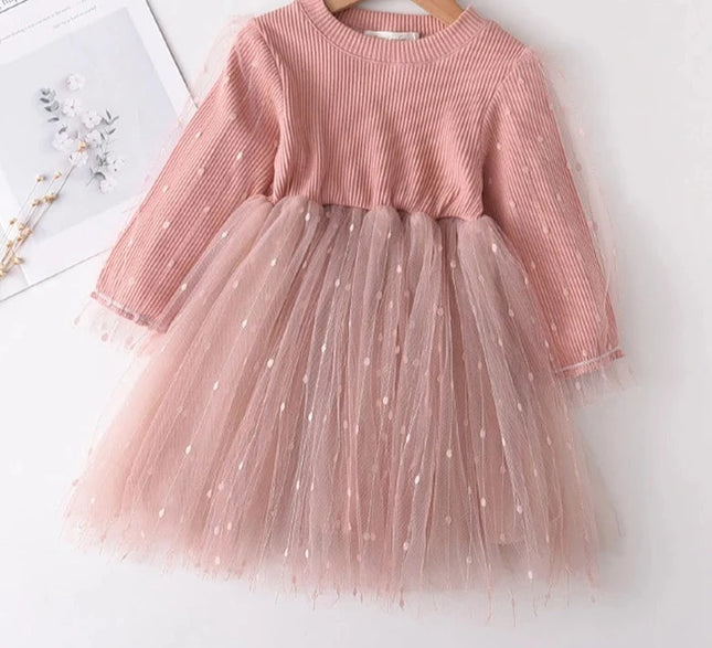 Babies Outfits Bear Leader Girls Flowers Party Dress 2023 New Autumn Children Casual Costumes Kids Floral Vestidos Retro Todderl Baby Outfits