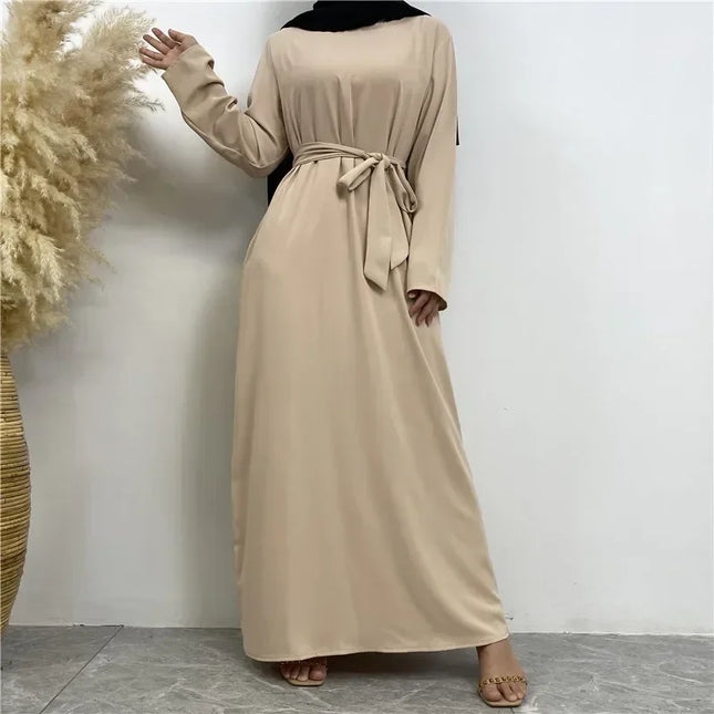 Dress Abaya Dubai Muslim Hijab Dress Basic Closed Abayas for Women with Pockets Turkey Ramadan Eid Islamic Clothing Kaftan Robe