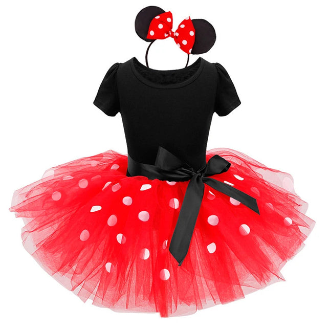 Kids Outfits New Kids Ballet Show Dress Princess Party Costume Infant Clothing Polka Dot Baby Clothes Birthday Girls tutu Dress with Headband