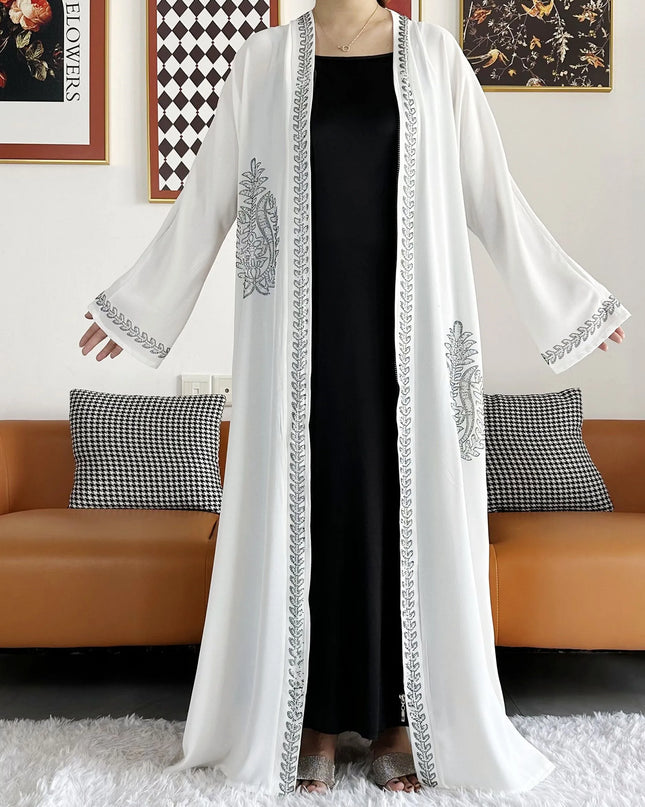 Dress Open Abaya Dubai Kaftan Muslim Cardigan Abayas Dresses for Women 2023 Casual Kimono Robe Femme Caftan Turkish Islamic Clothes