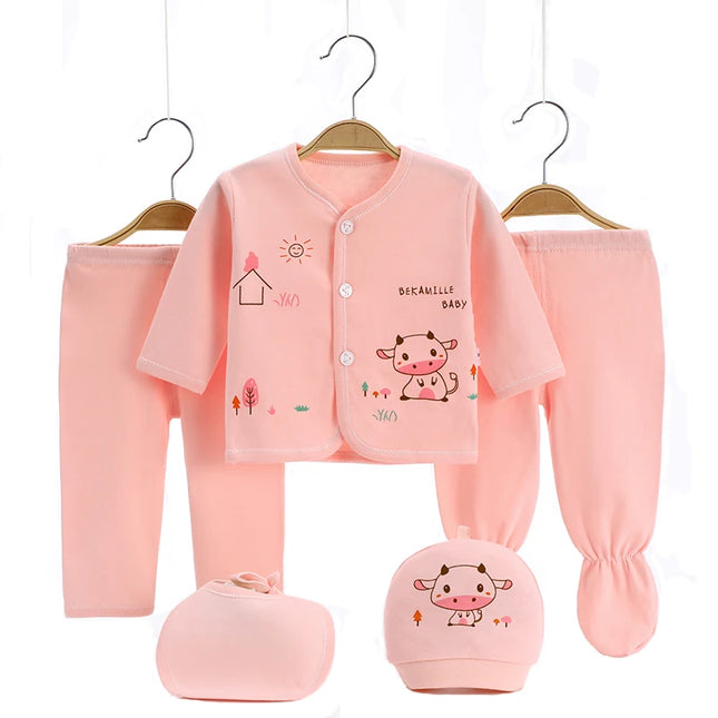 Babies Outfits Brand 5pcs/set enfant Newborn sets baby Boys suits Baby Clothes Cotton