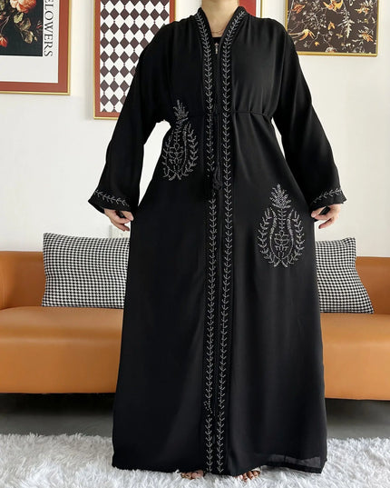 Dress Open Abaya Dubai Kaftan Muslim Cardigan Abayas Dresses for Women 2023 Casual Kimono Robe Femme Caftan Turkish Islamic Clothes