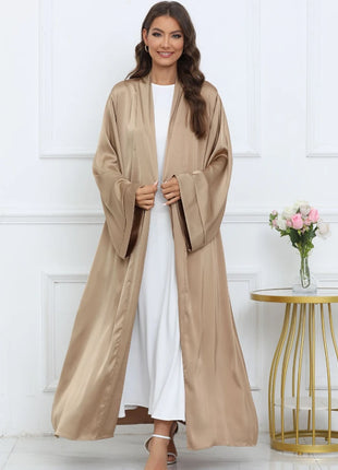 Abaya for Women Kimono Cardigan Dress Flare Sleeve Morocco Ramadan Lace-up Abayas Kaftan Long Robe Vestido Largo 2024