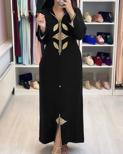 Dress Jellaba Kaftan Women Floral Dubai 2022 Hooded Summer Fashion Elegant Long Dresses Robe Femme Morocca