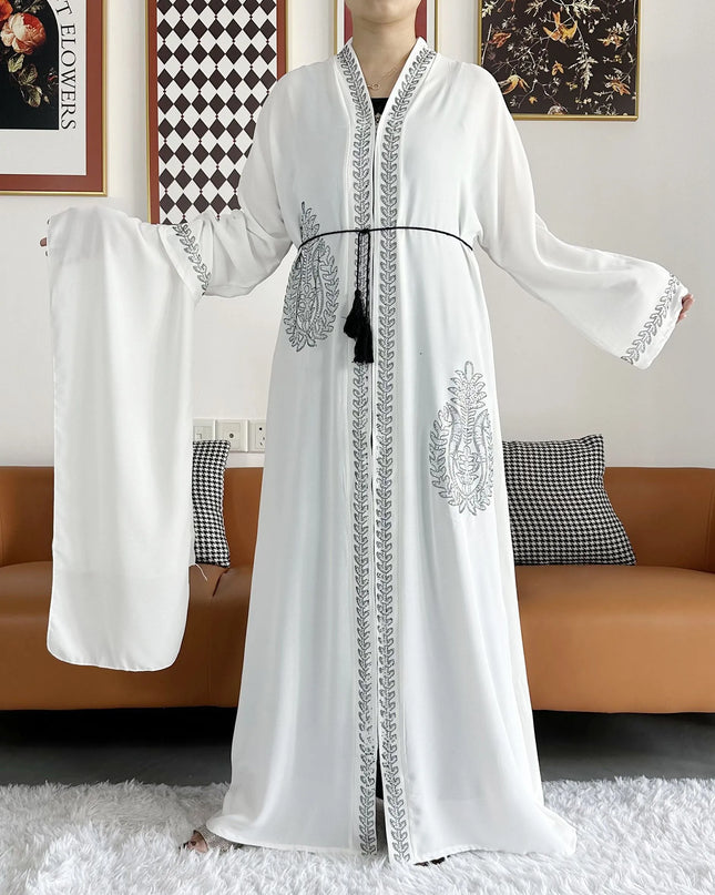 Dress Open Abaya Dubai Kaftan Muslim Cardigan Abayas Dresses for Women 2023 Casual Kimono Robe Femme Caftan Turkish Islamic Clothes