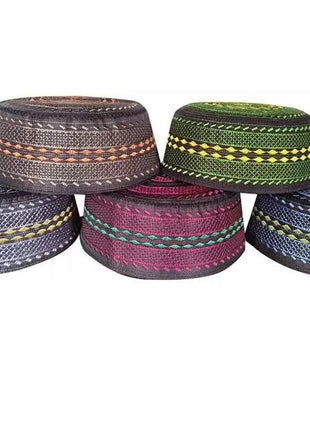 Men Hats Cotton Embroidery Leisure Saudi Arabia Islamic Hat Muslim Men Prayer Caps Men Head Scarf Clothing Top Turban Saudi Uae Cap