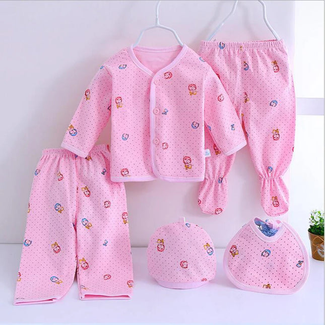 Babies Outfits Brand 5pcs/set enfant Newborn sets baby Boys suits Baby Clothes Cotton