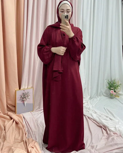 Dress Ramadan Eid Muslim Hijab Dress Robes Musulmane Abaya Elegant Soft Islam Kaftans Abayas For Women Arab Worship Service Clothing