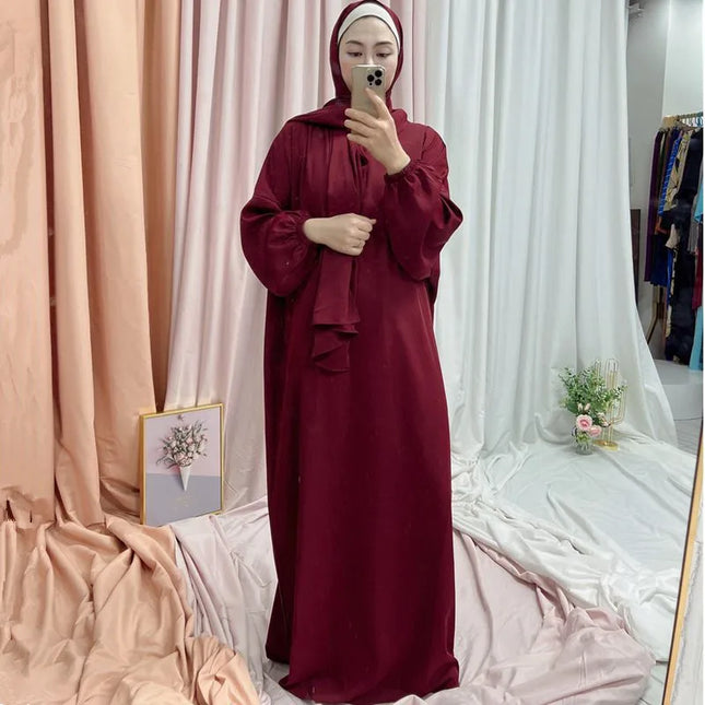 Dress Ramadan Eid Muslim Hijab Dress Robes Musulmane Abaya Elegant Soft Islam Kaftans Abayas For Women Arab Worship Service Clothing