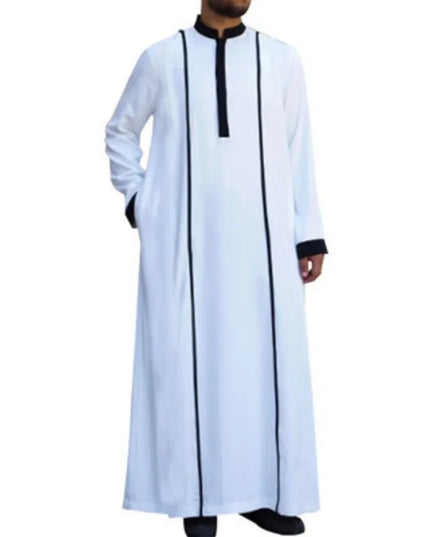 Jubba Muslim Robes Cosplay Men Traditional Eid Middle East Islamic Arab Caftan Jubba Thobe Islam Kaftan Fashion Loose Clothing