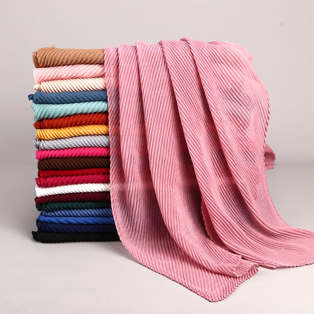 Hijab Solid Soft Long Muslim Scarves