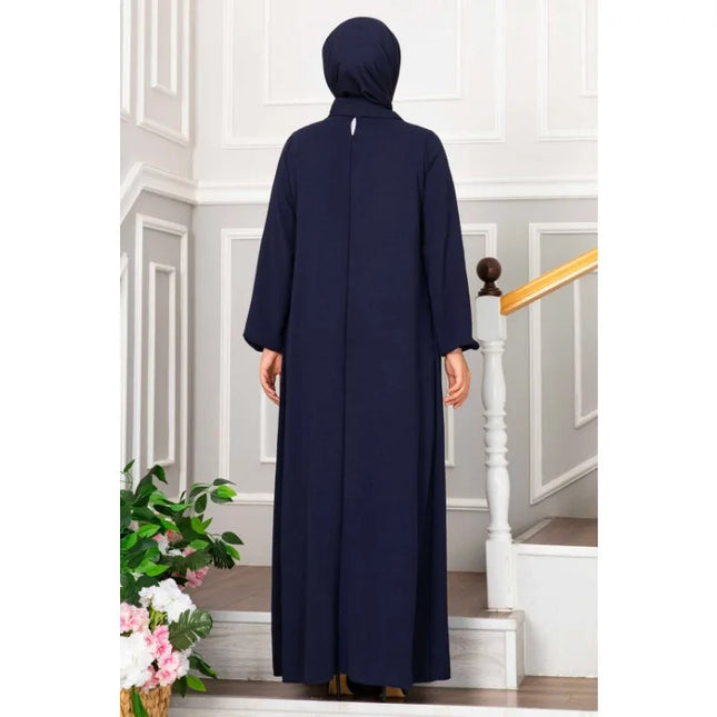 Dress Women Abaya Lady Y2K Ruched Muslim Dress Turkish Robe Kaftan Islamic Clothing Ball Gown Long Sleeve Abaya