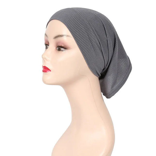 Hijab Fashion Muslim Hijab Caps Solid Underscarf Women Veil Modal Cotton Hijab Muslim Scarf Turbans Head  Women's Hijabs Hat Islamic