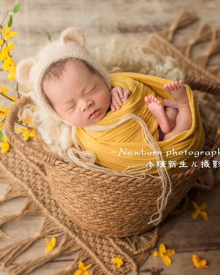 Kids Accessories Newborn Photography Props Wrap Baby Blanket Soft Stretchable Cotton Swaddling Photography Backdrop Babies Accessories