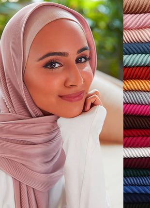 Hijab Solid Soft Long Muslim Scarves