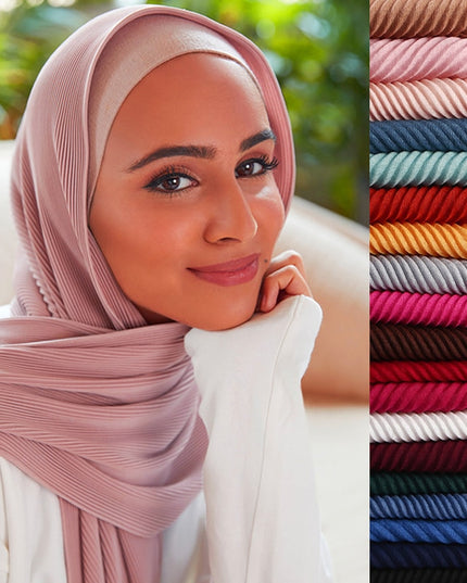 Hijab Solid Soft Long Muslim Scarves