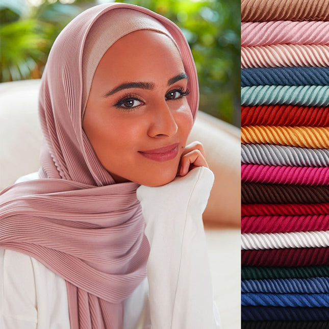 Hijab Solid Soft Long Muslim Scarves