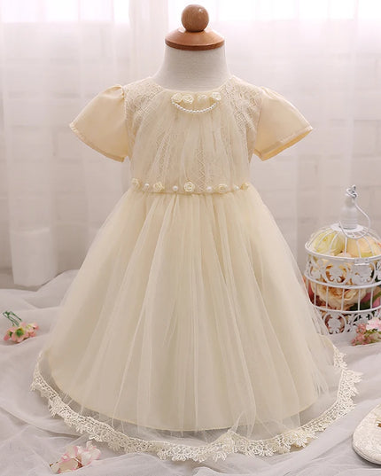 Babies outfits  Girl Long Sleeve Dress Christening Gown Princess Dress 12M 24M Infantil Party Costume 1 2 Years Old Birthday Dress