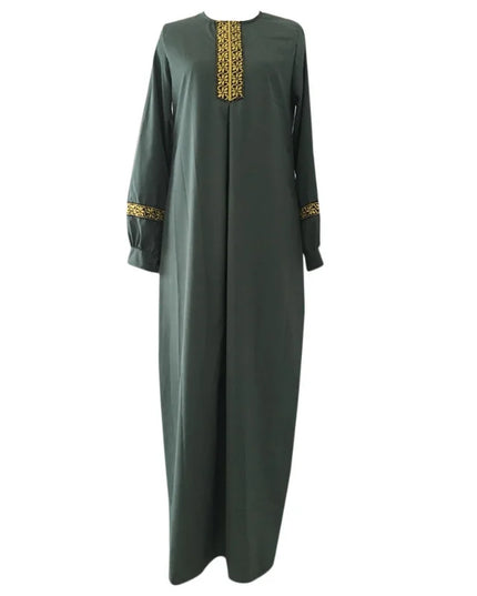 Abaya Dress Muslim Abaya Ethnic Style Print Islam Solid Loose Casual Robeabayas for Women Middle East Arabia 2023 muslim women