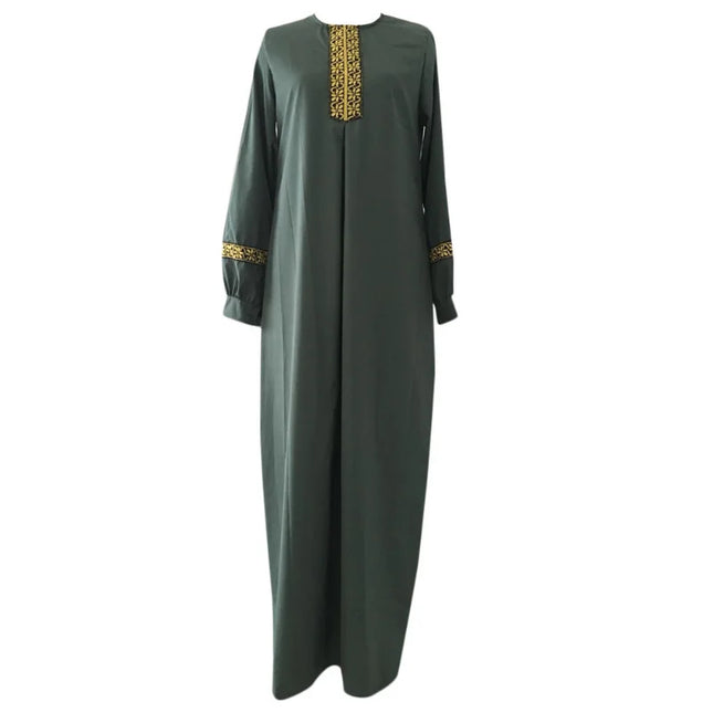 Abaya Dress Muslim Abaya Ethnic Style Print Islam Solid Loose Casual Robeabayas for Women Middle East Arabia 2023 muslim women